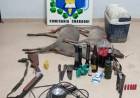 CAZADORES DEMORADOS CON DOS GUAZUNCHO SIN VIDA