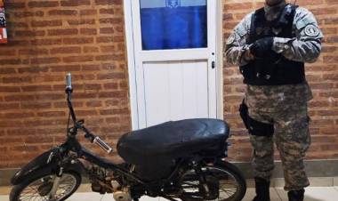 SECUESTRARON SU MOTOCICLETA PORQUE TENÍA LAS NUMERACIONES ADULTERADAS