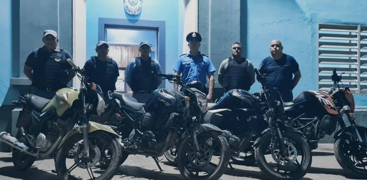CUATRO MOTOCICLETAS FUERON RECUPERADAS EN GRAN LABOR POLICIAL