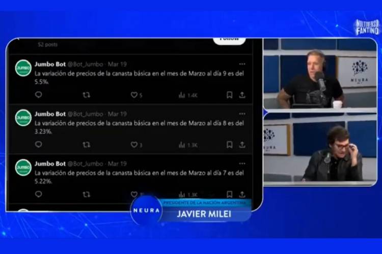 EL FALSO "JUMBO BOT" QUE CITABAN MILEI Y CAPUTO PARA HABLAR DE INFLACIÓN