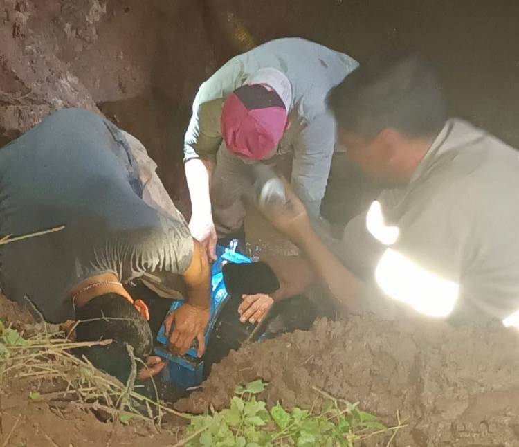 PAMPA DEL INDIO: SE REPARÓ ROTURA DE VÁLVULA DEL ACUEDUCTO DE LAS 7 LOCALIDADES 