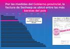 INFORME OFICIAL UBICA A LAS FACTURAS DE SECHEEP ENTRE LAS MÁS BARATAS DEL PAÍS