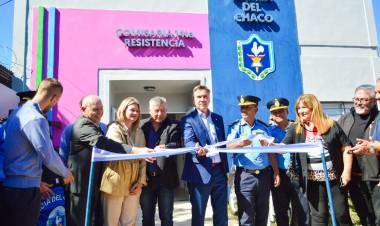 NUEVA COMISARÍA EN RESISTENCIA: “EL DESAFÍO ES GARANTIZAR MÁS SEGURIDAD PARA QUE LA GENTE VIVA TRANQUILA”, DIJO EL GOBERNADOR