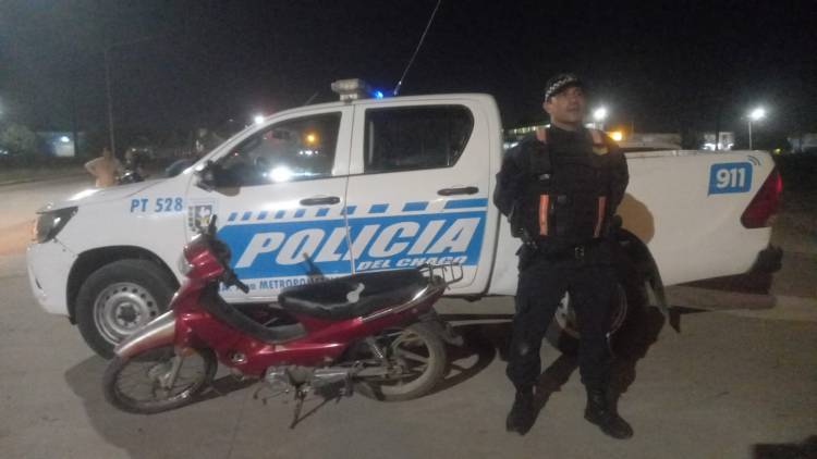 SECUESTRARON UNA MOTO ROBADA 