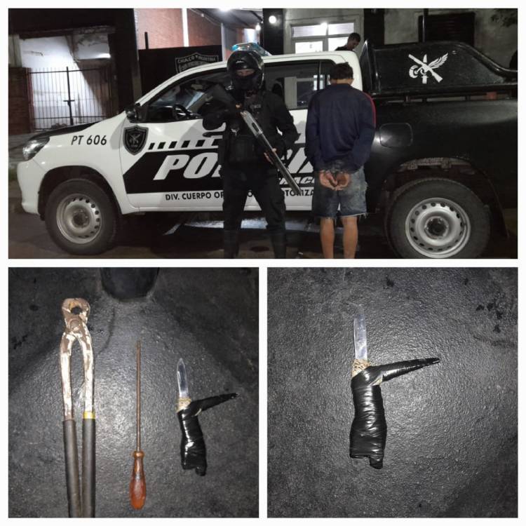 DEMORARON A DOS SUJETOS CON UNA REPLICA DE UN ARMA DE FUEGO Y HERRAMIENTAS PARA FORZAR CERRADURAS I