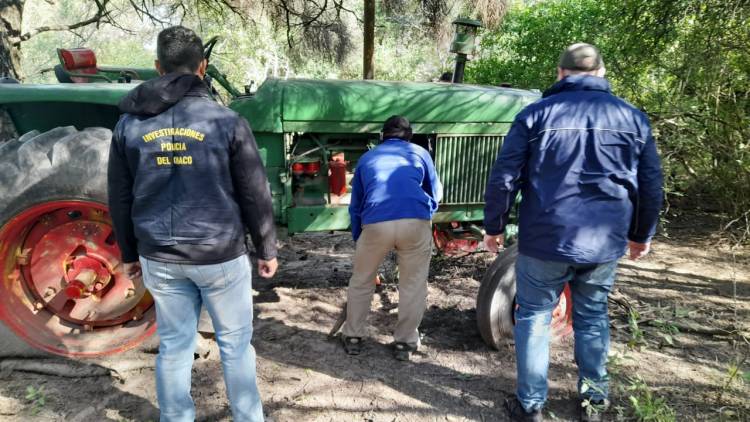 VILLA ÁNGELA: RECUPERAN UN TRACTOR VALUADO EN MÁS DE 32 MILLONES DE PESOS