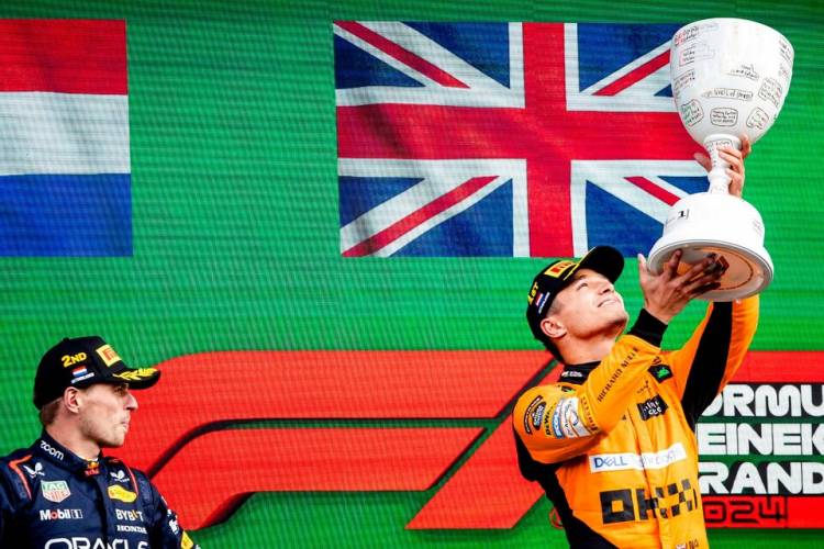 FÓRMULA 1: NORRIS SE QUEDÓ CON EL TRIUNFO EN EL GP DE PAÍSES BAJOS