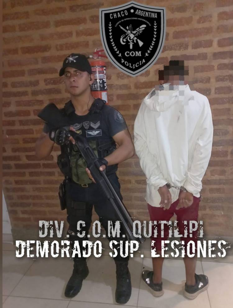 QUEDÓ DEMORADO POR LESIONAR SU VECINA CON UN LADRILLO