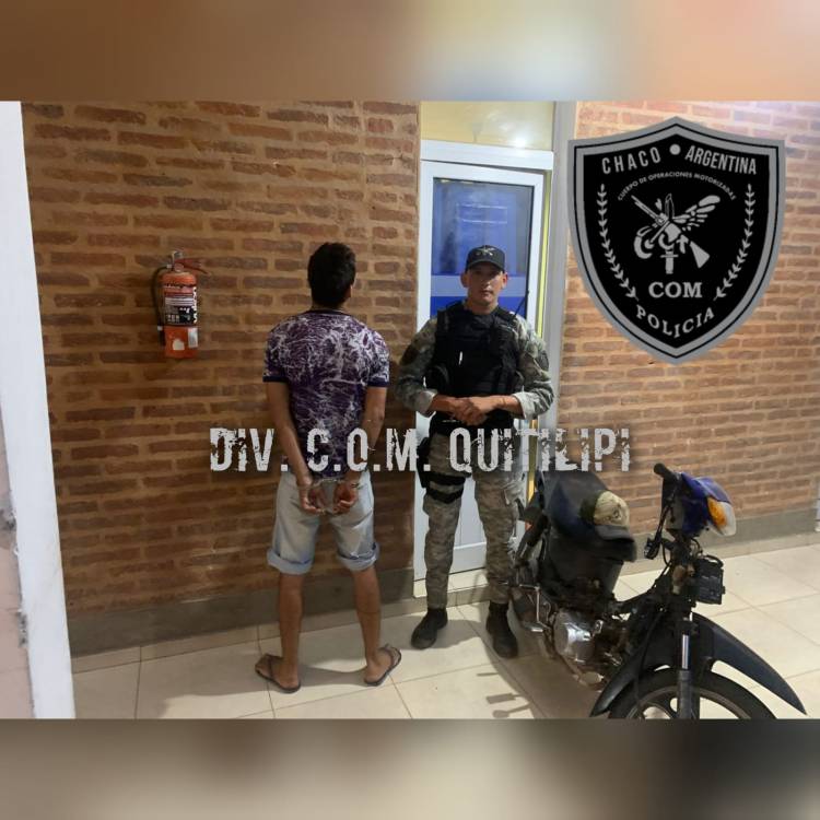 MOTOCICLISTA FUE DEMORADO CON UN ARMA BLANCA